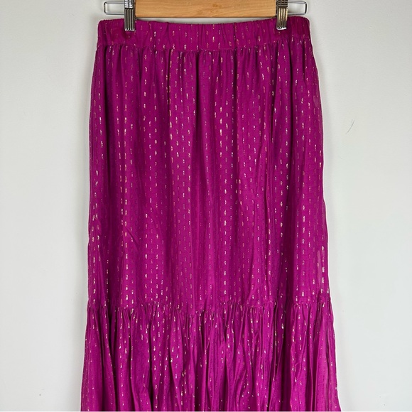 Generation Love Peggy Lurex Silk Blouse and Skirt Matching Set - Picture 16 of 16